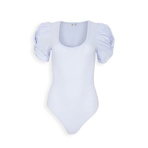 FREE PEOPLE INTIMATELY AVA PUFF SLEEVE BODYSUIT IN LUNAR BLOOM SIZE SMALL. NWT